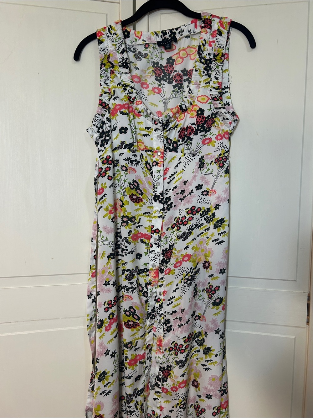 Topshop Floral Sleeveless Tunic Size 4